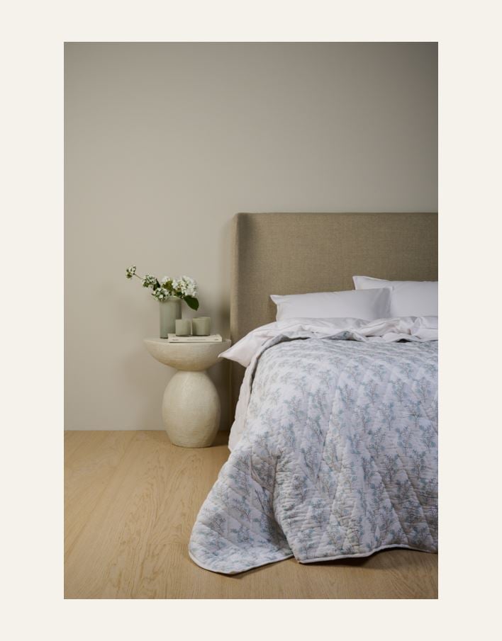 Sengeteppe lys blå - 3