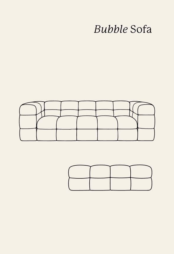Puff lys beige - 4