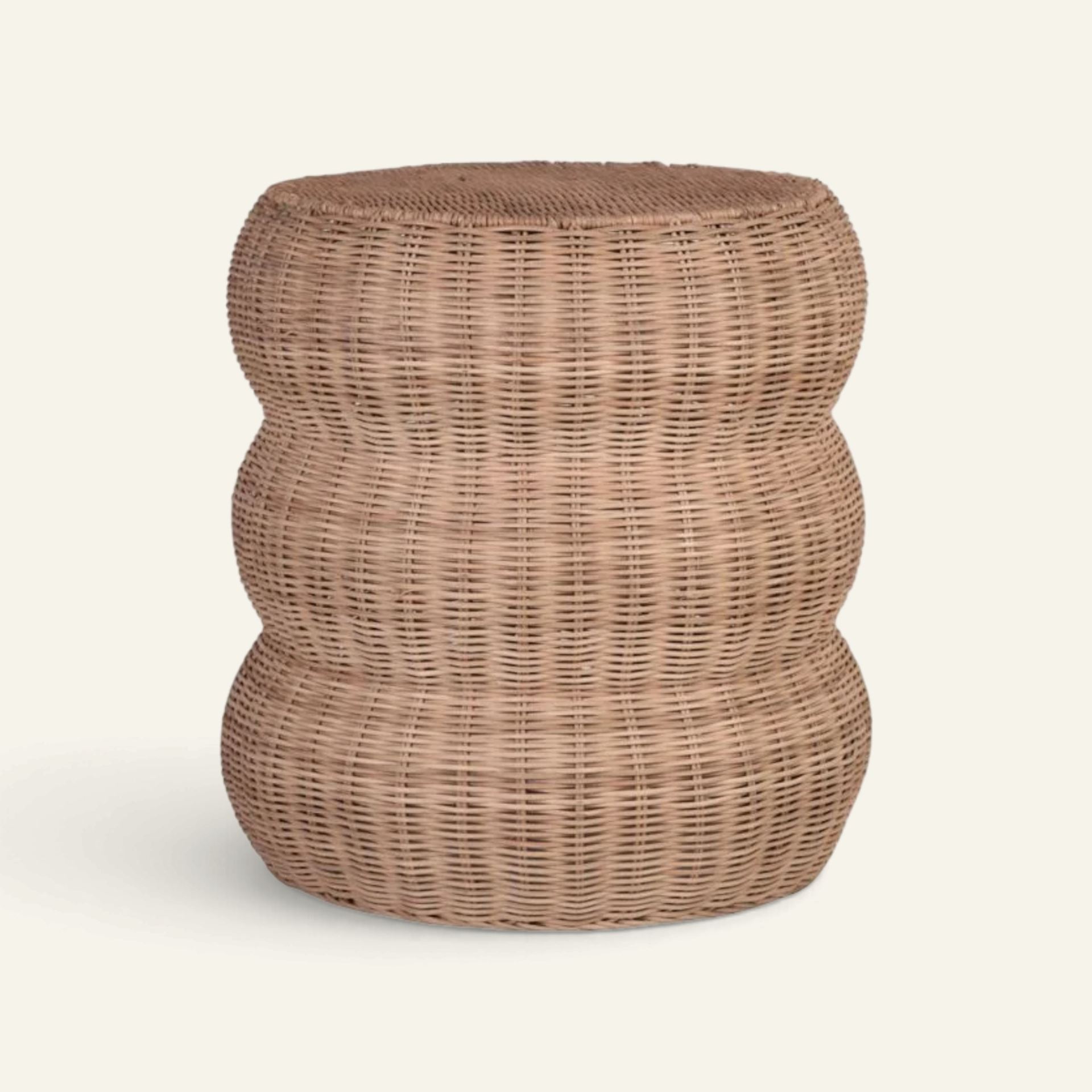 Sidebord lys brun - ø34x43 cm lys brun - 1