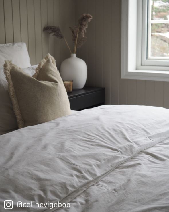 Bomull sengesett hvit - 9