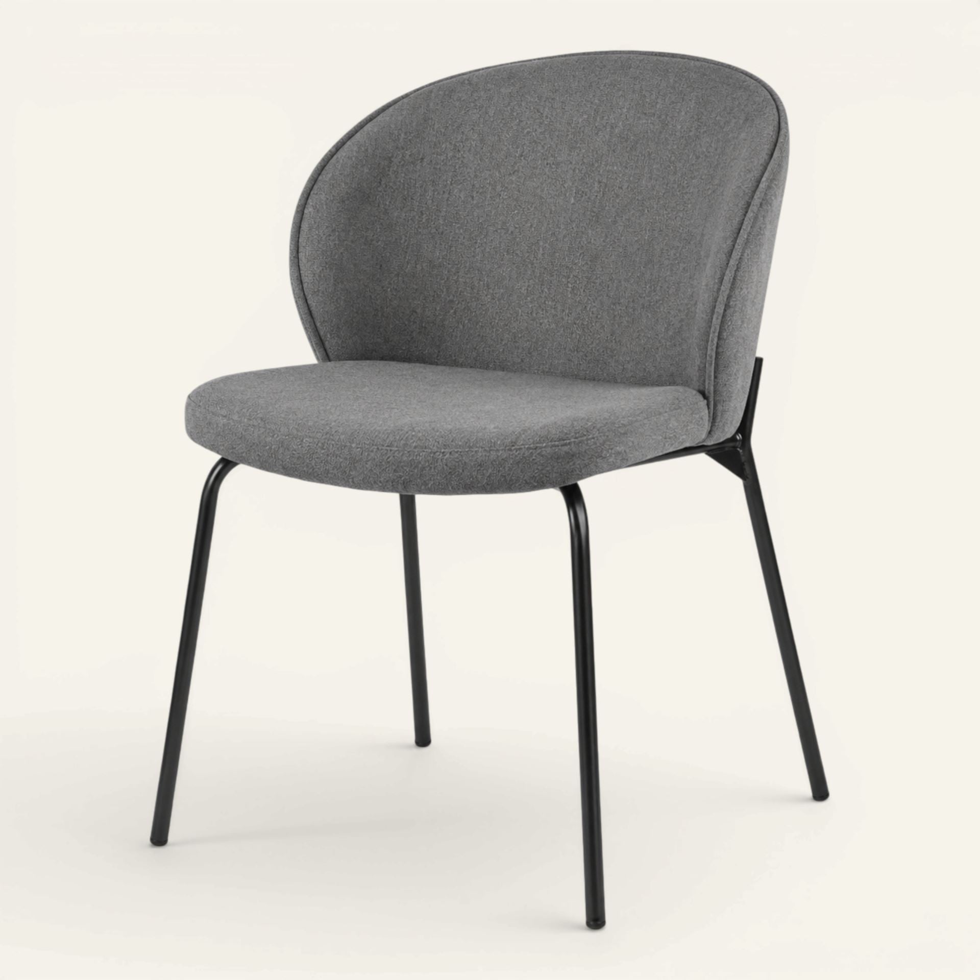 Spisestuestol grå - 57x49.5x80 cm grå - 1