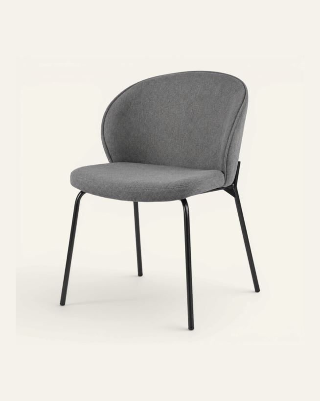 Spisestuestol grå - 57x49.5x80 cm grå - 1