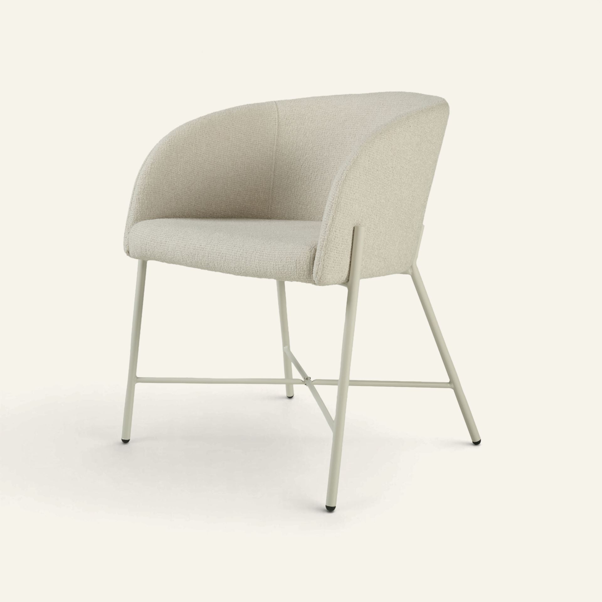 Spisestuestol lys beige - 56x59x74,5 cm lys beige - 1