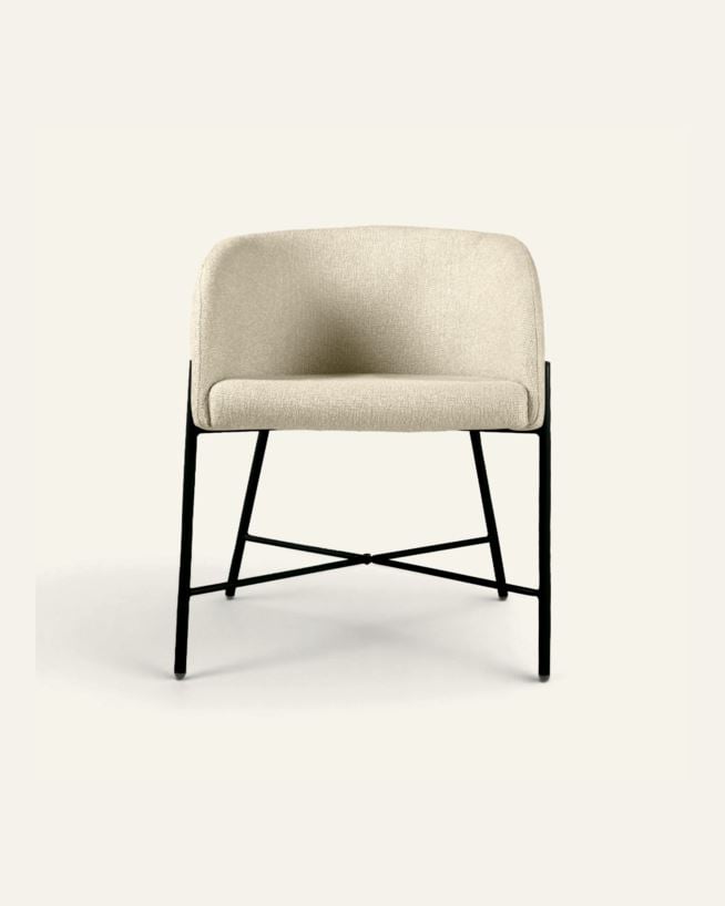 Spisestuestol beige - 56x59x74,5 cm beige - 1