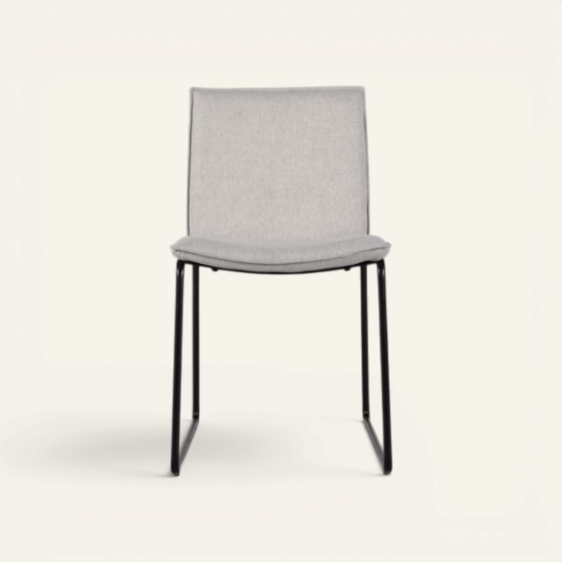 Spisestuestol lys beige - 56x82x46 cm lys beige - 1