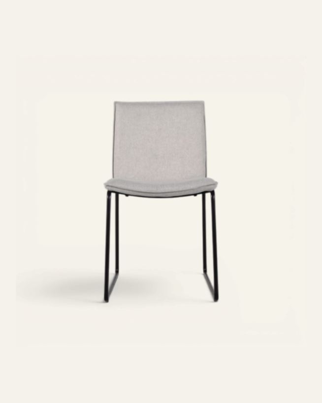 Spisestuestol lys beige - 56x82x46 cm lys beige - 1