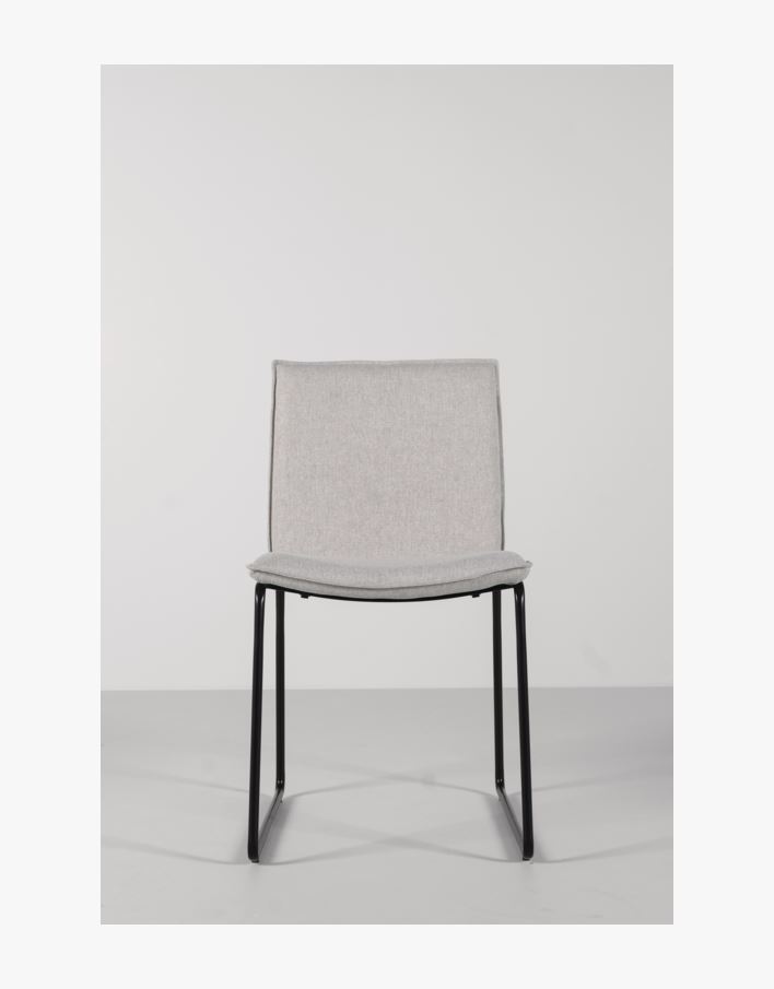 Spisestuestol lys beige - 56x82x46 cm lys beige - 1