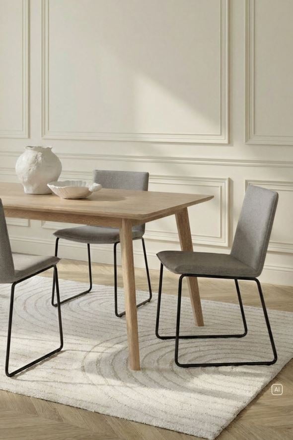 Spisestuestol lys beige - 2