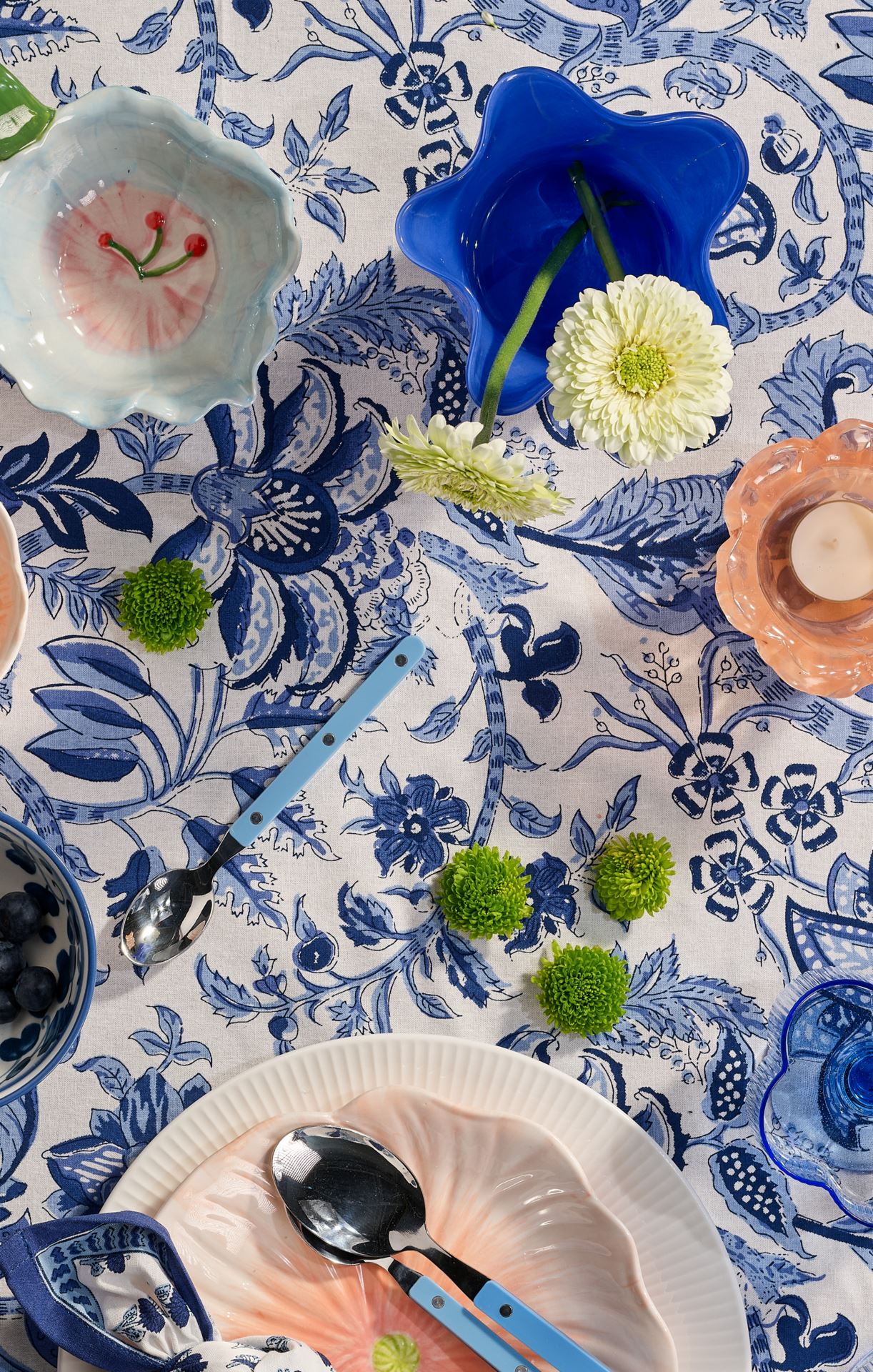 Telysholder blå - 2