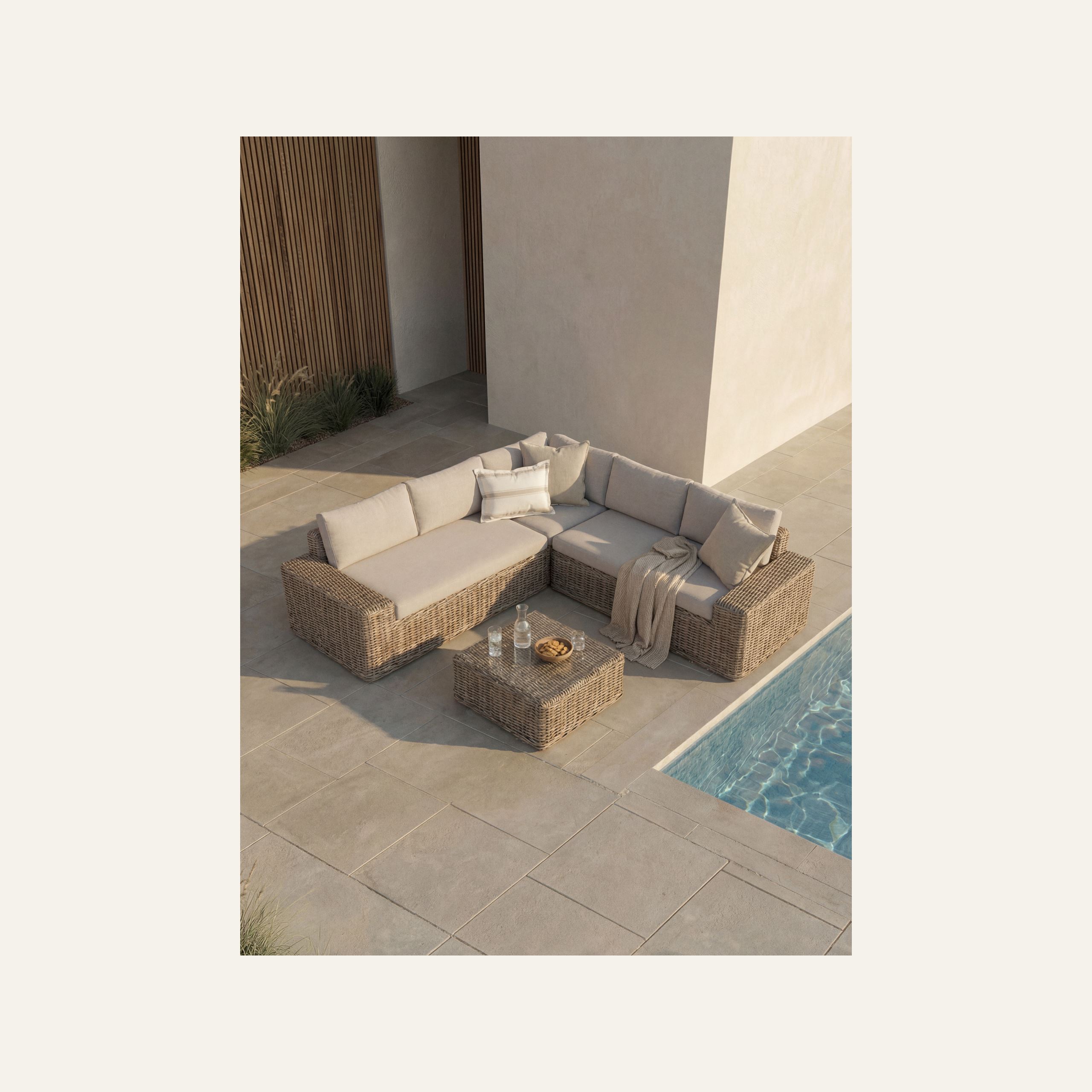 Sofasett beige - 2
