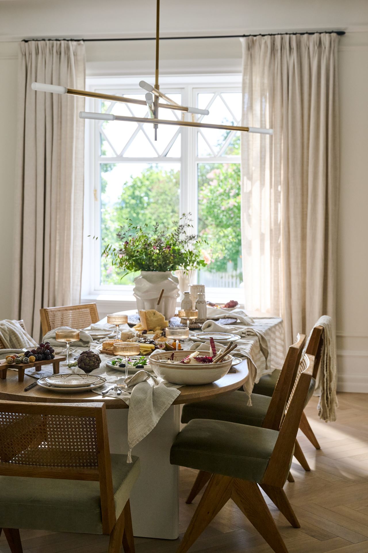 Lysdempende gardin natur - 2