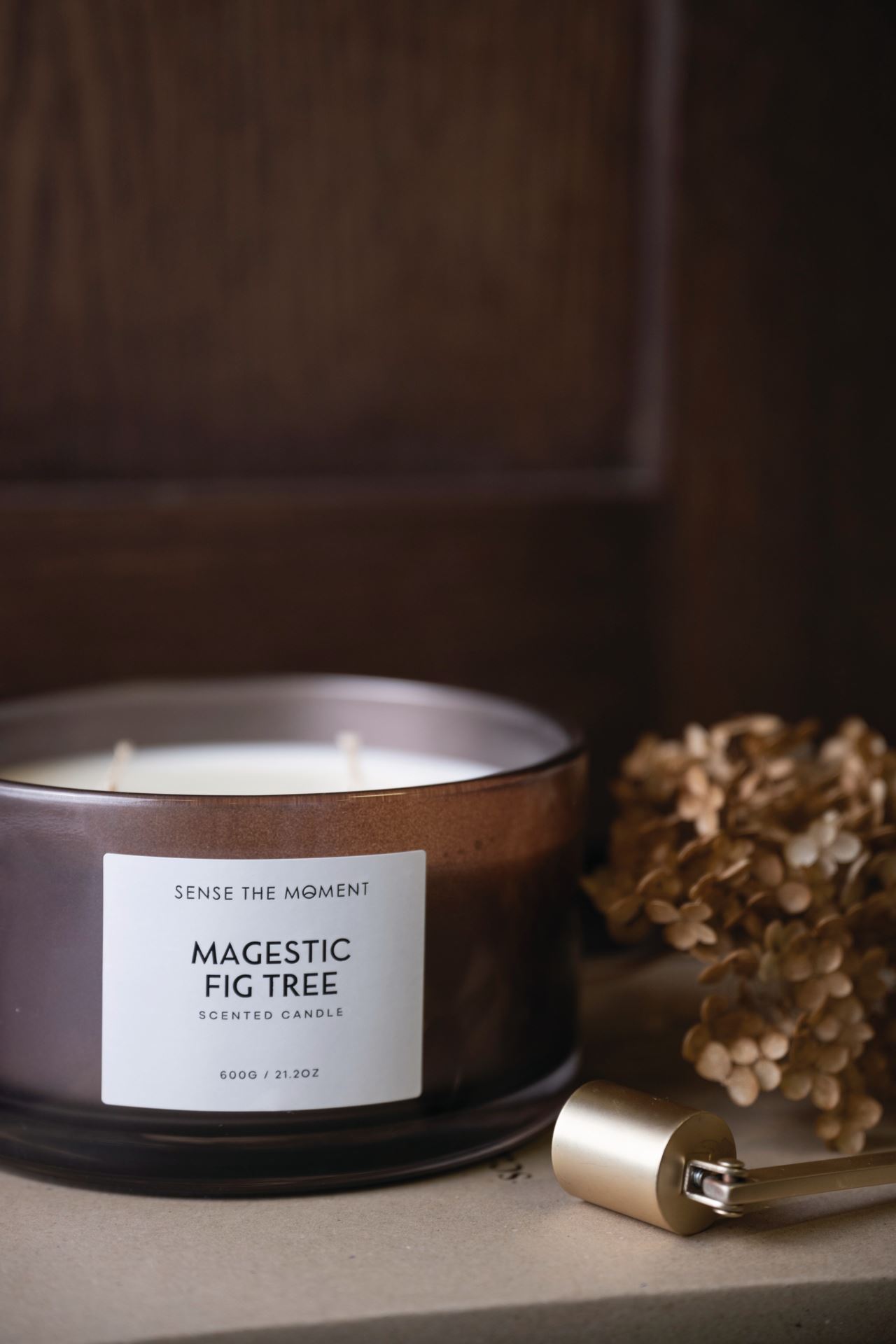 Duftlys brun - 600 g brun - 1