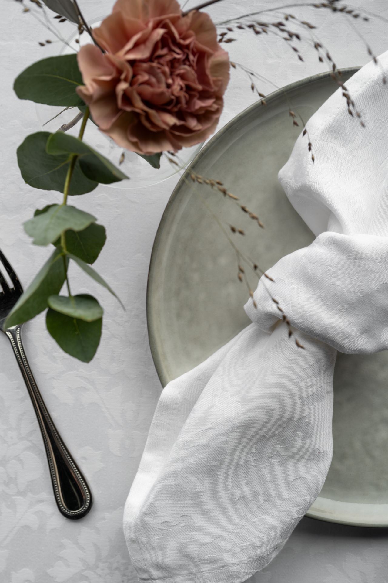 2pk tøyserviett hvit - 2