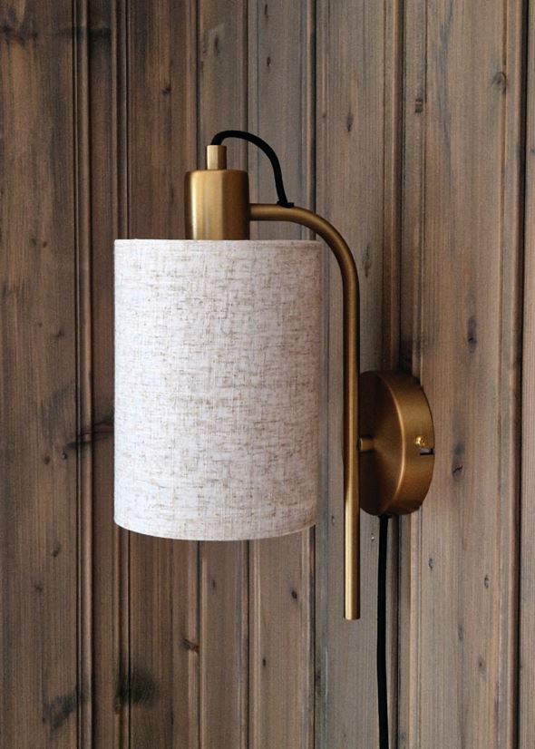 Vegglampe messing - 2