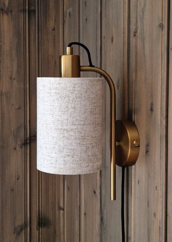 Vegglampe messing - 2