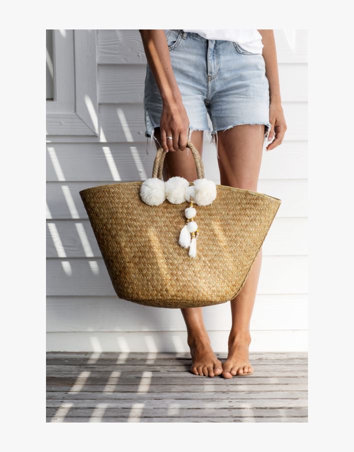 Stråveske natur - 56x35 cm natur - 1