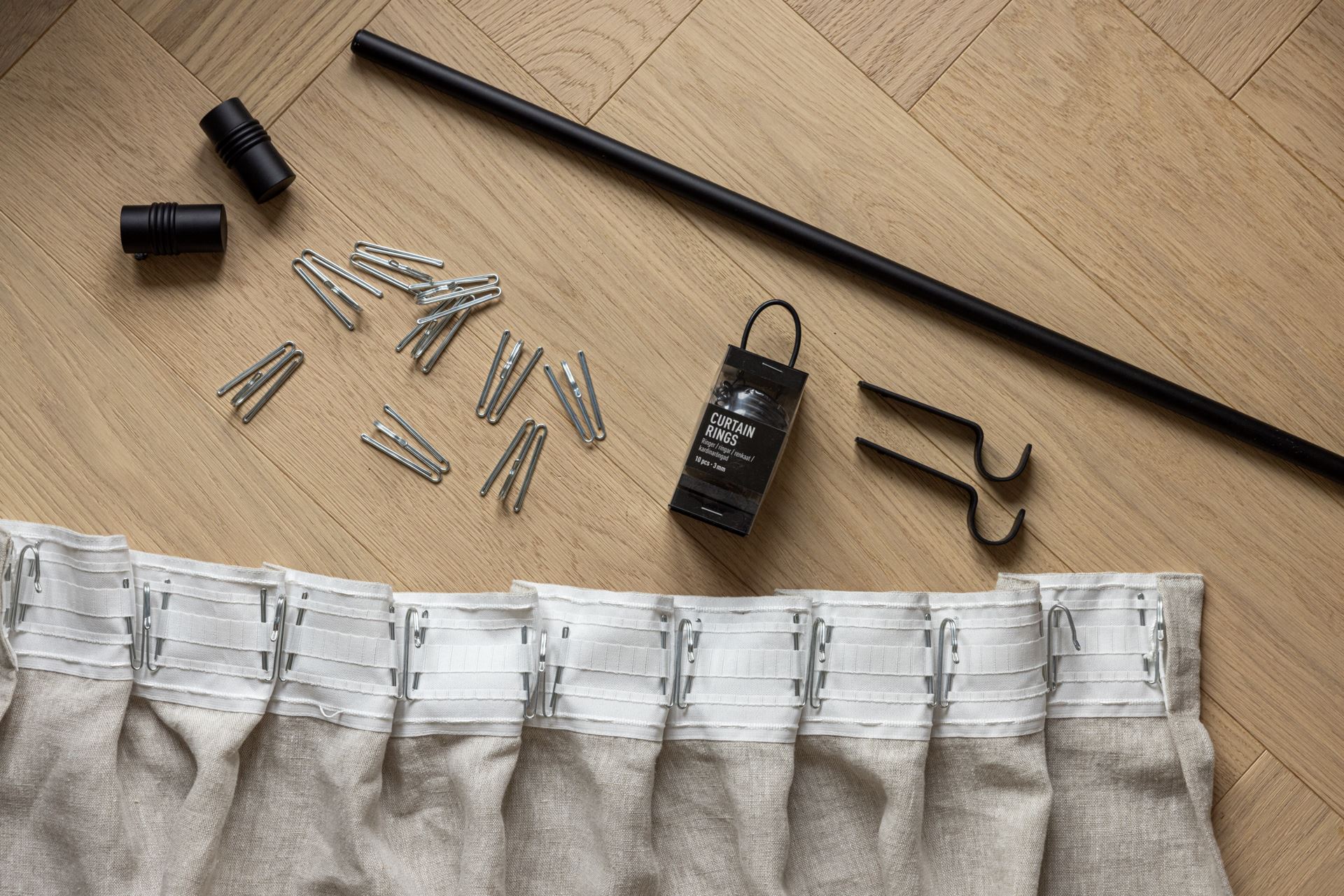 Endestykke 2pk svart - 3