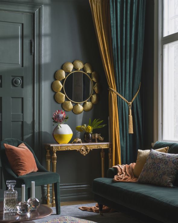 Gardin mørk grønn - 3