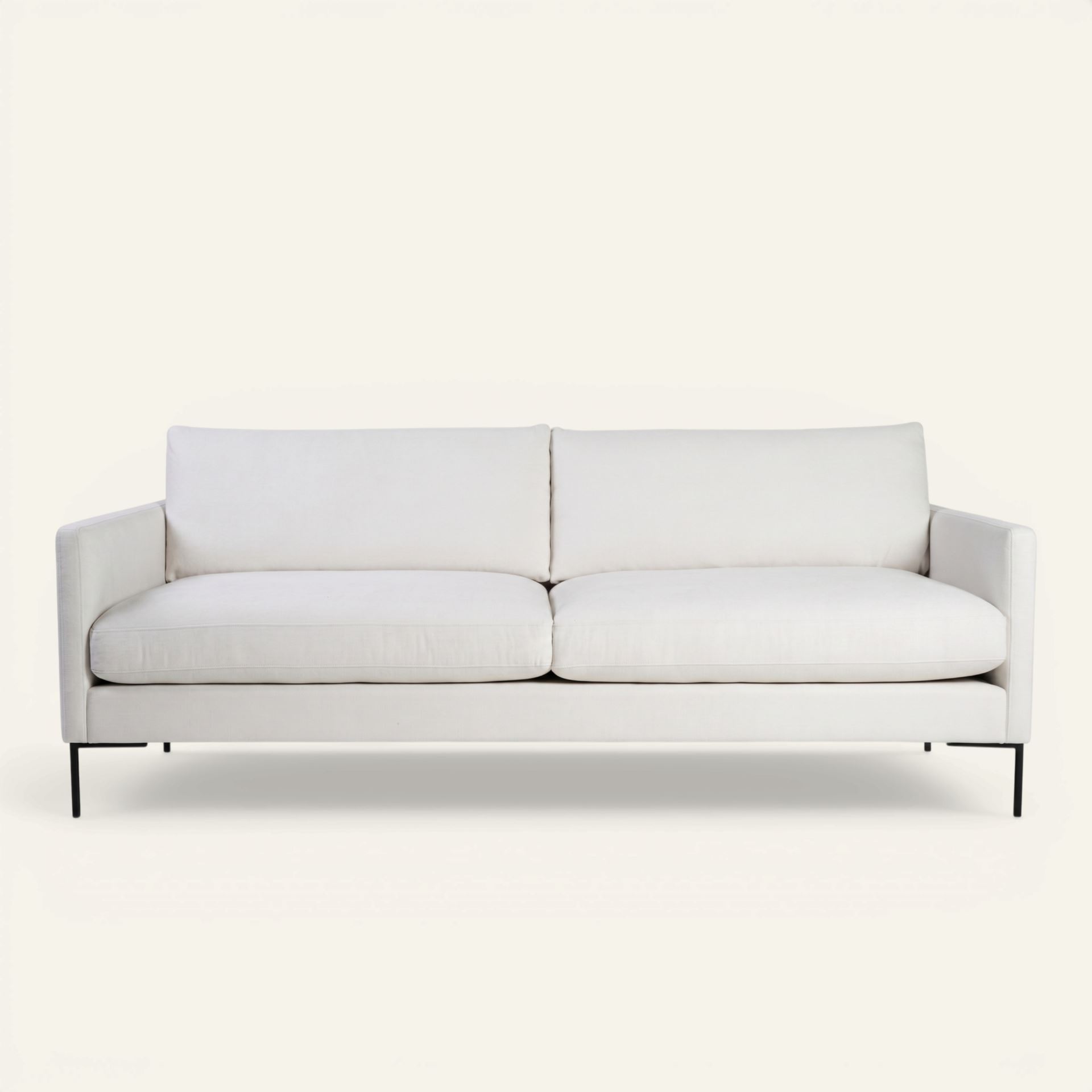3 seter sofa hvit - 227x100x83 cm hvit - 1
