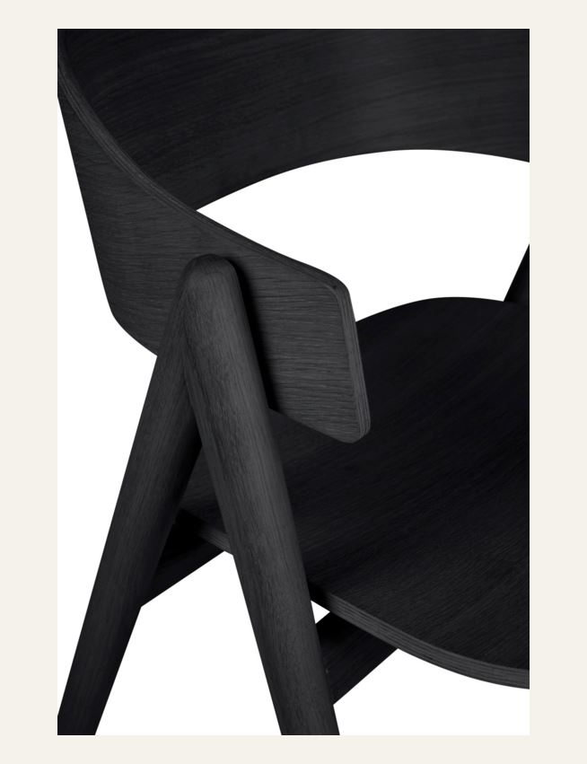 Spisestuestol svart - 3