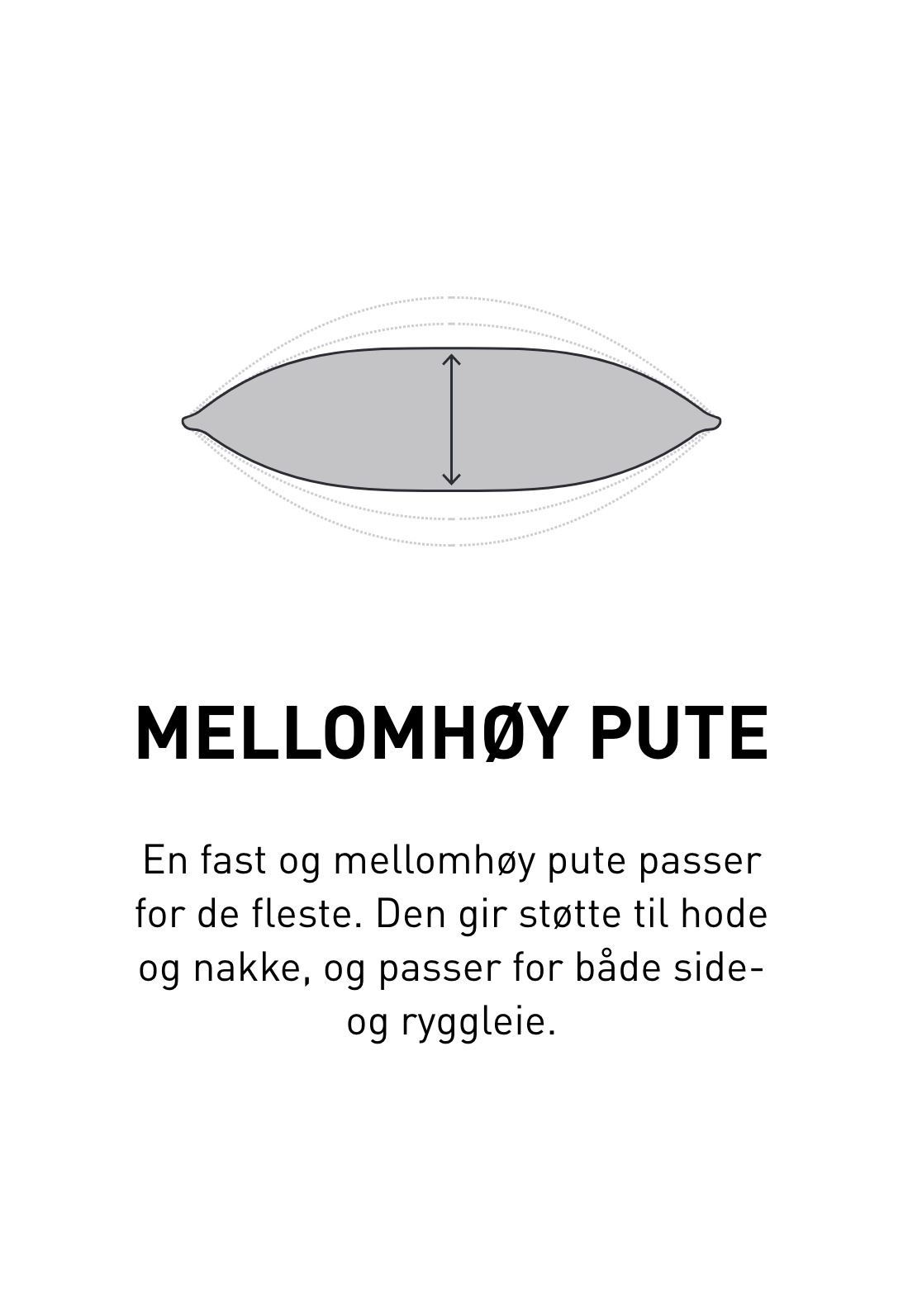 Medium dunpute hvit - 5