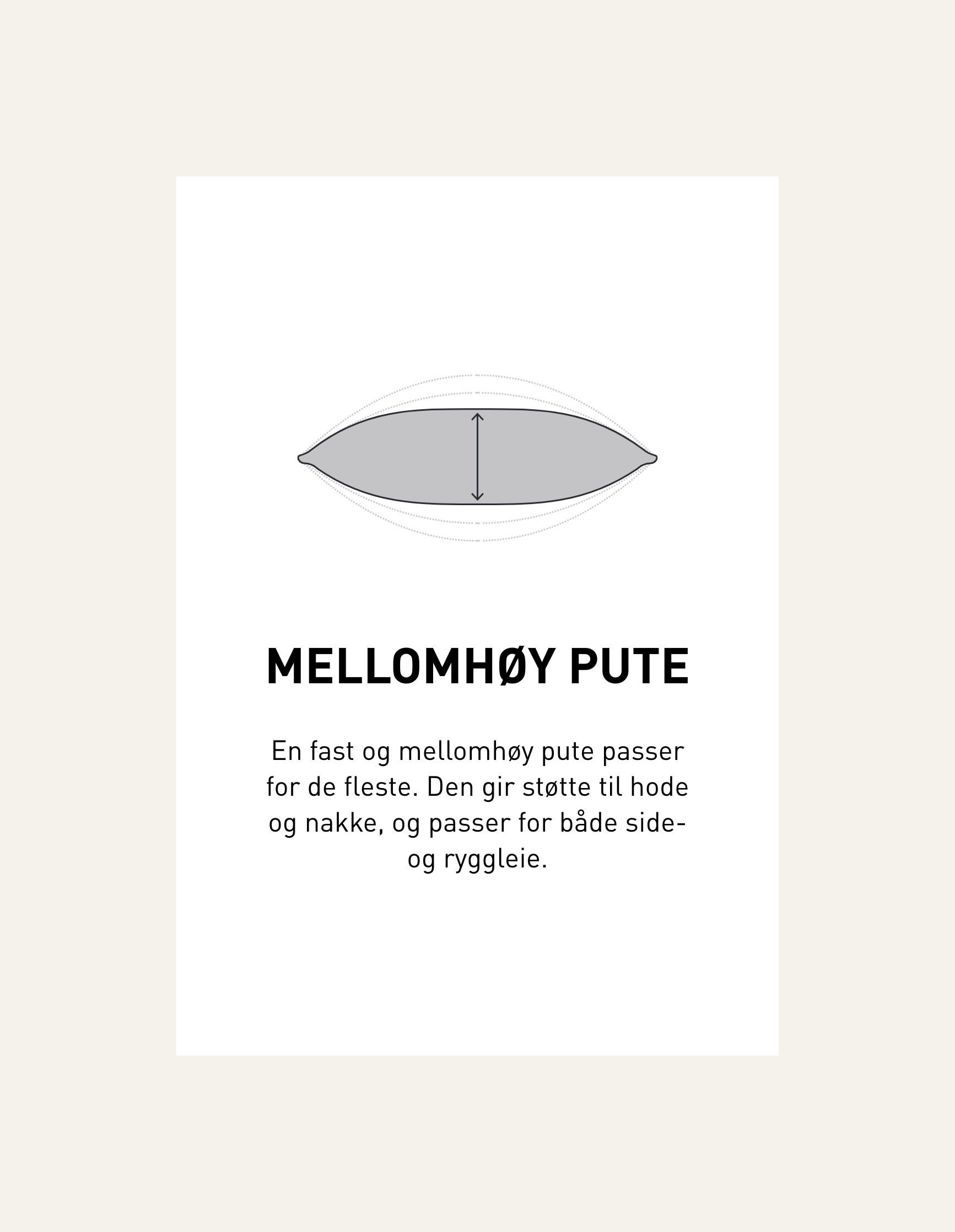Medium dunpute hvit - 5