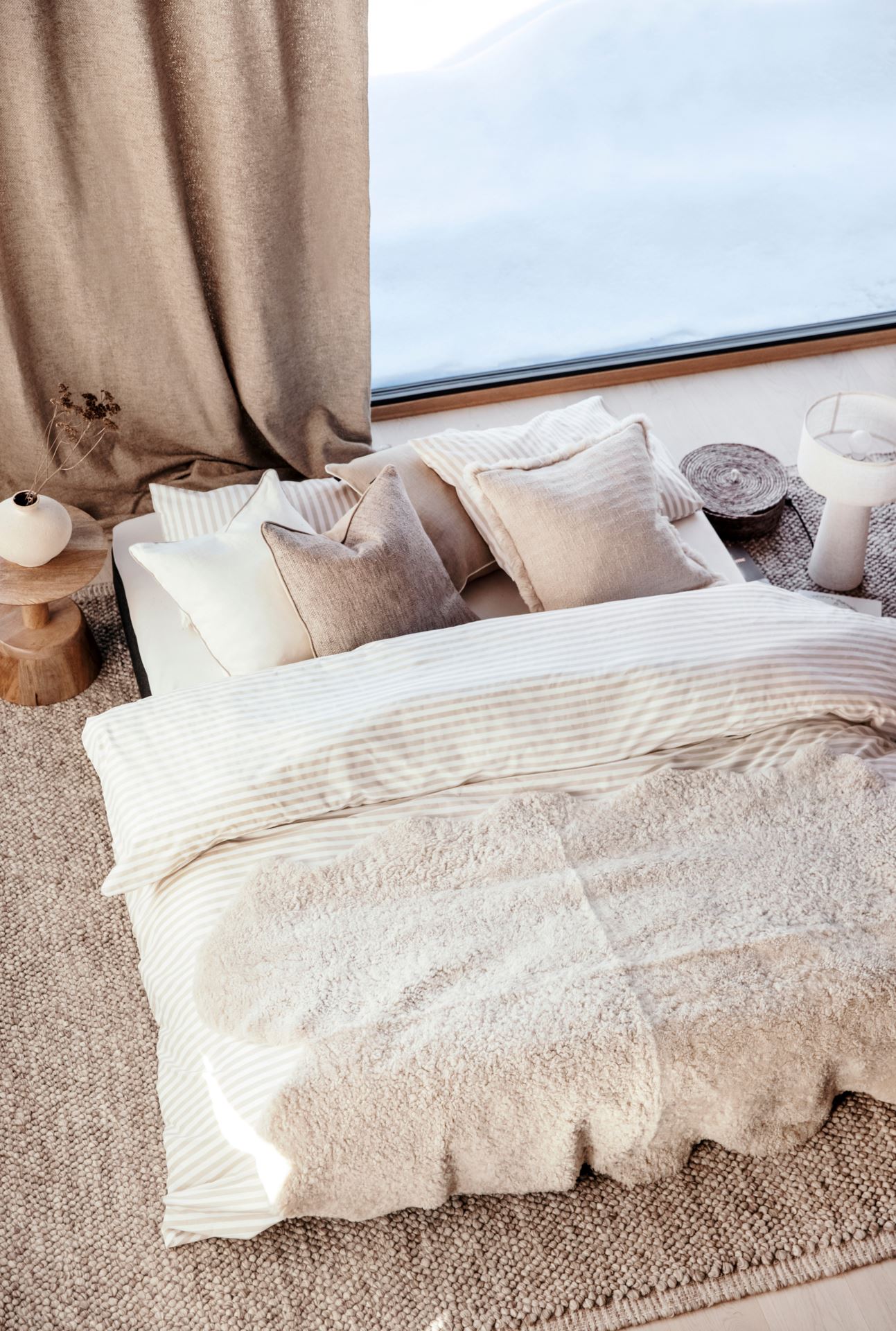 Bomull sengesett beige - 4