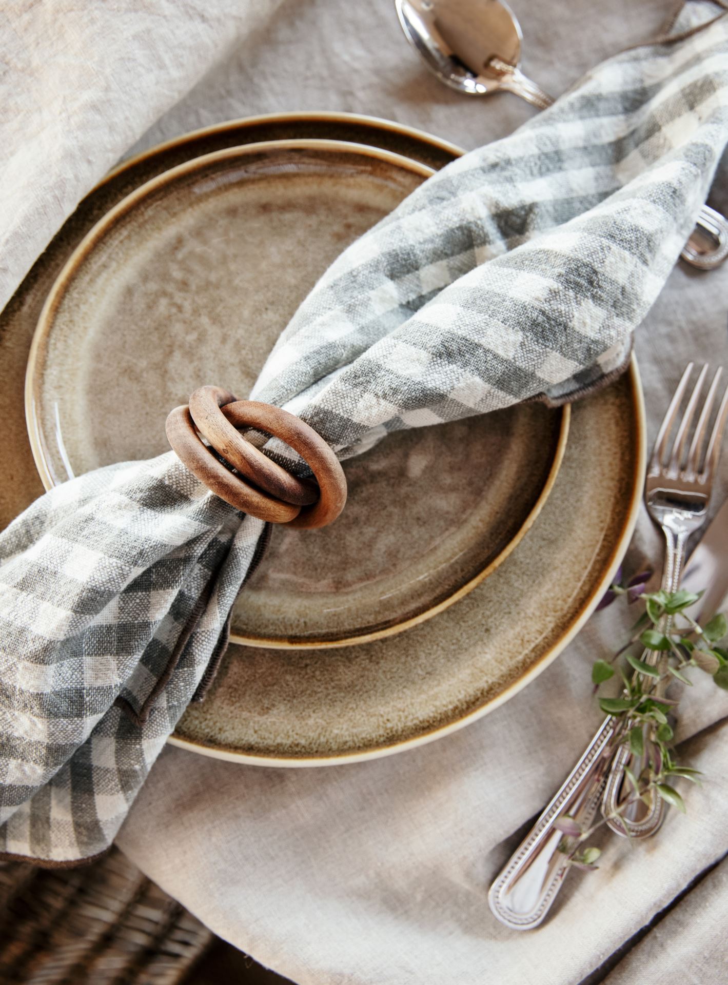 Frokosttallerken brun - 2