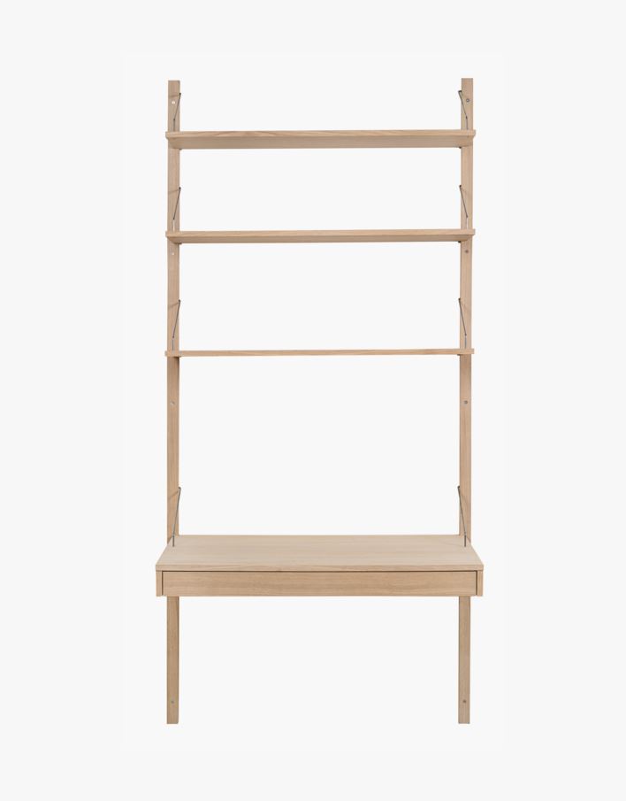 Skrivebordsmodul med skuff natur - 100x60x8 cm natur - 1