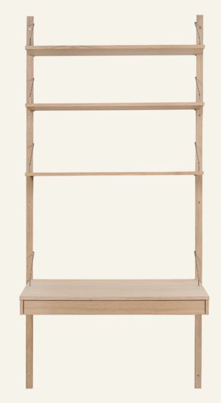 Forms & Objects Iben Hyllesystem Skrivebordsplate Med Skuff Natur 100x60x2 cm