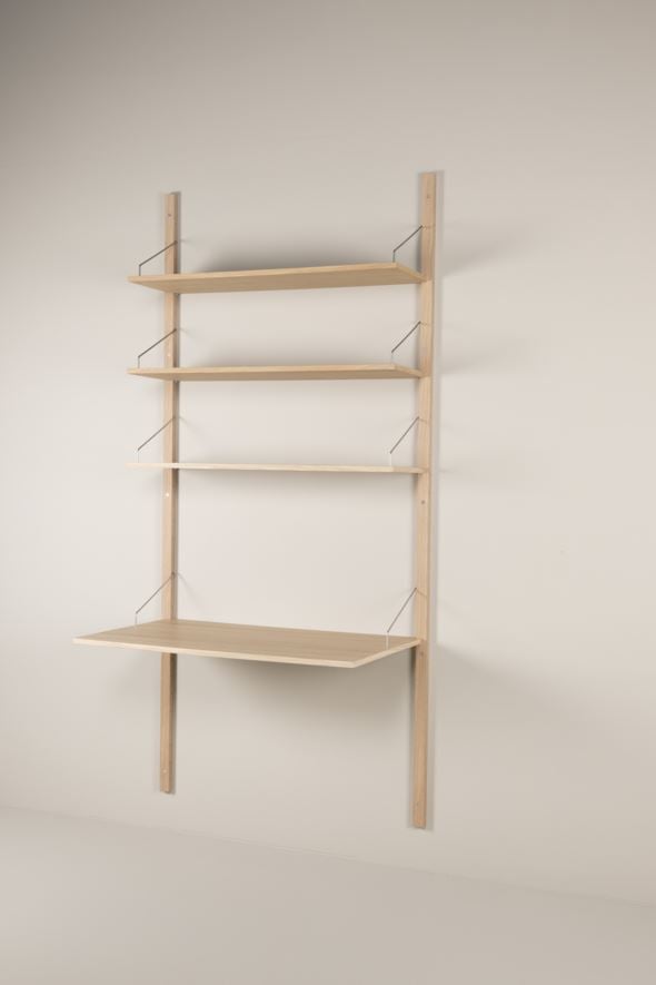 Hyllesystem skrivebordsplate natur - 2