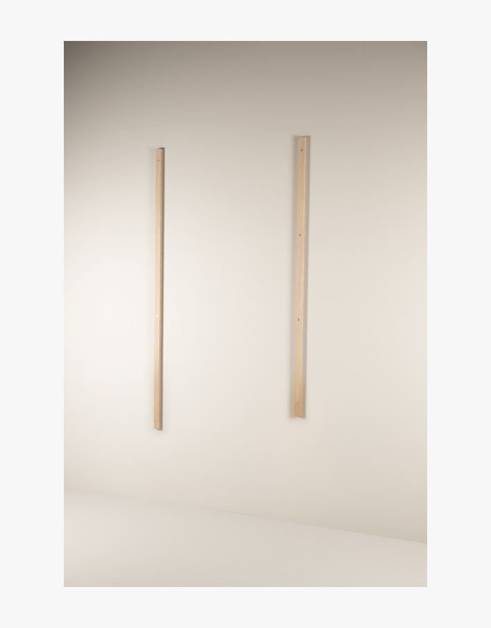 Hyllesystem startpakke lang natur - 4x220x2,5 cm natur - 1