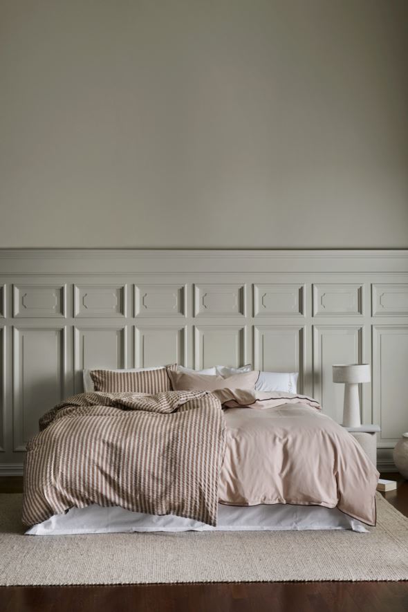 Krepp sengesett brun - 2