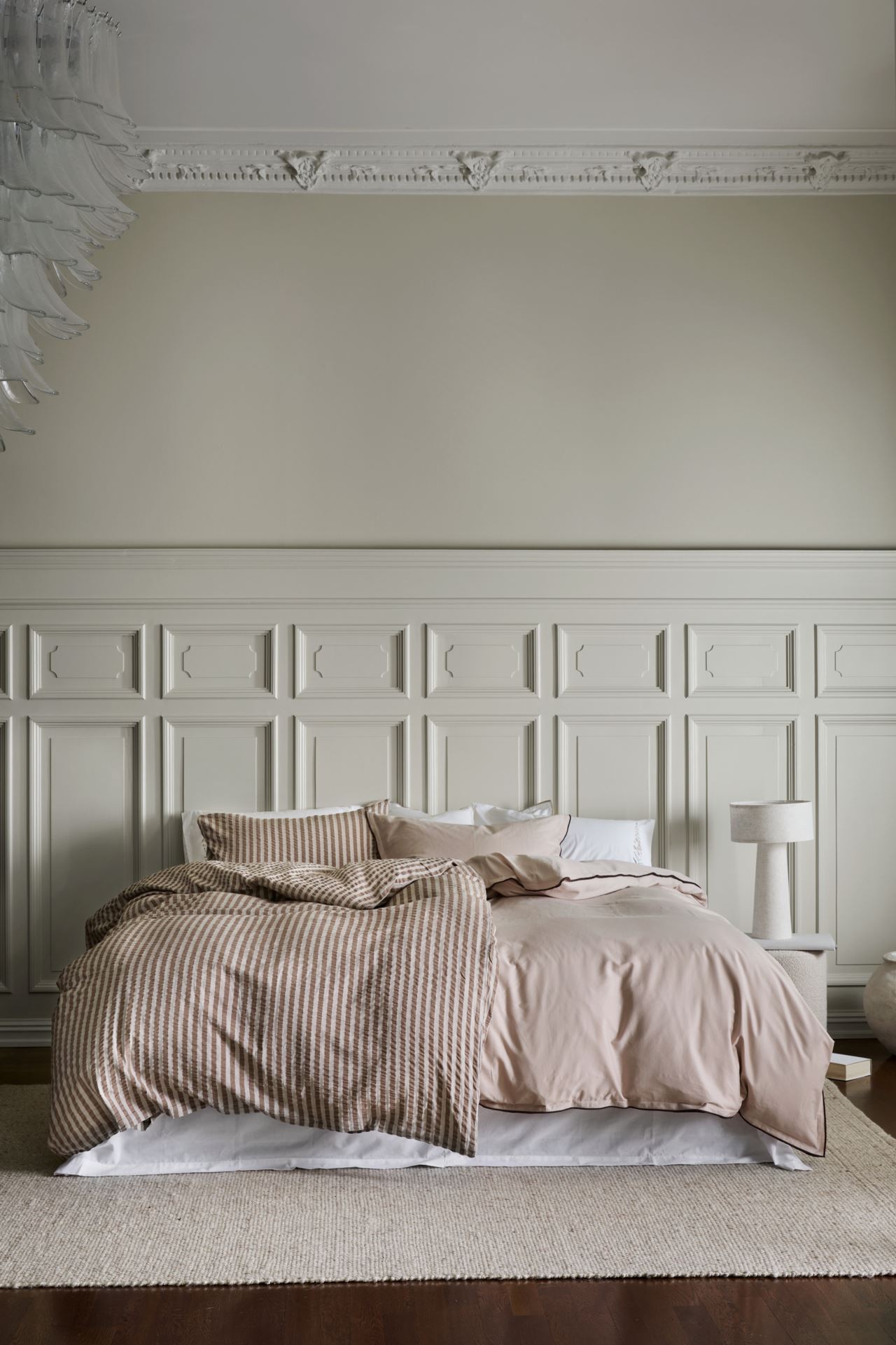 Krepp sengesett brun - 4