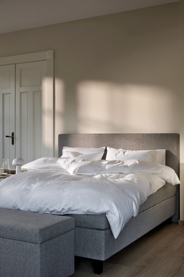 Bomull sengesett hvit - 6