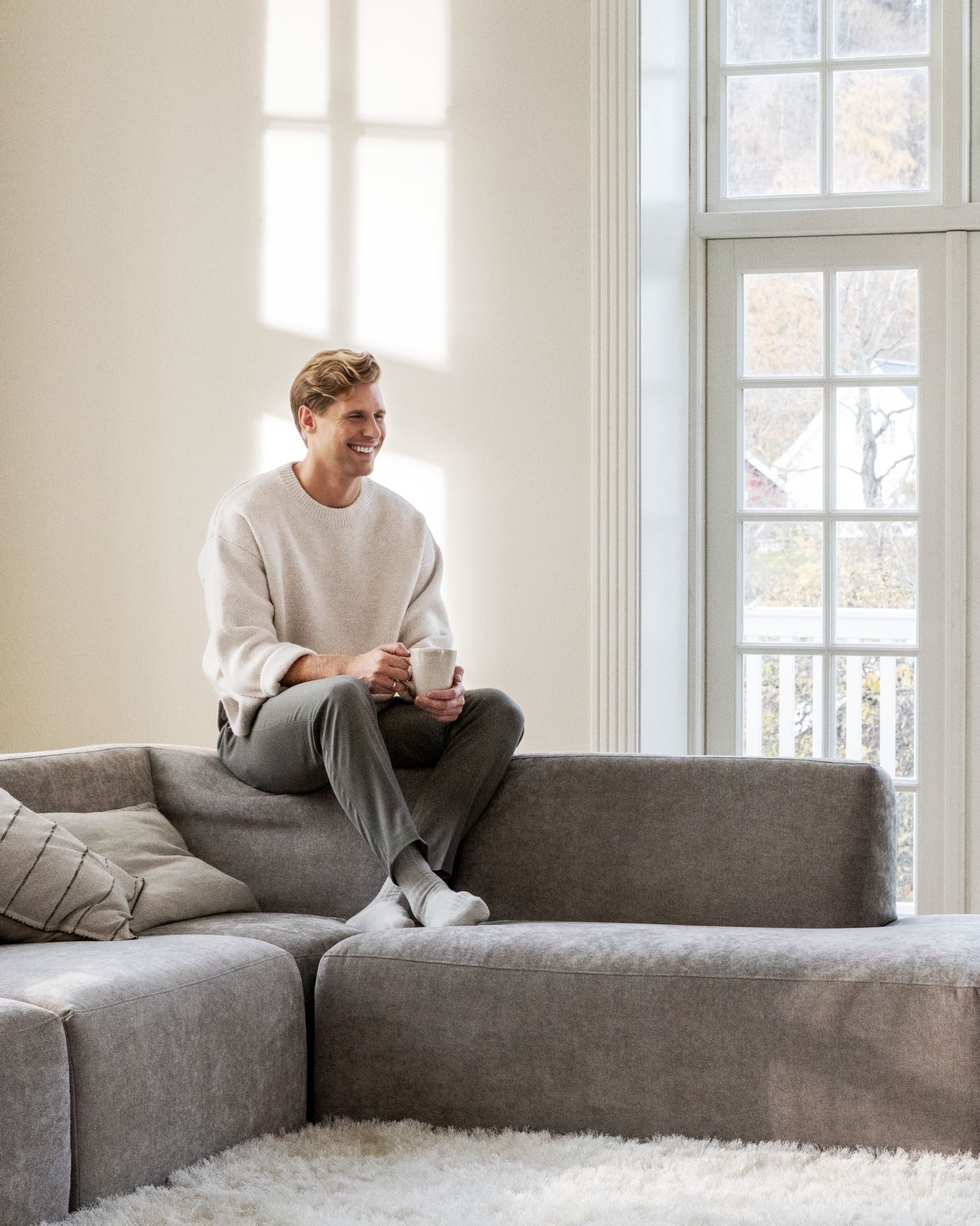 Modulsofa sjeselong høyre grå - 6