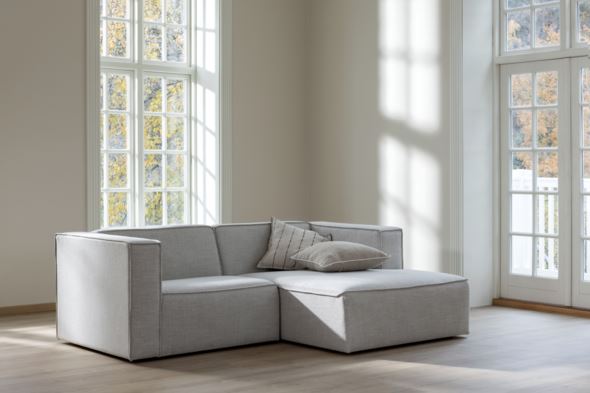 Modulsofa 2 deler sjeselong høyre natur - 5