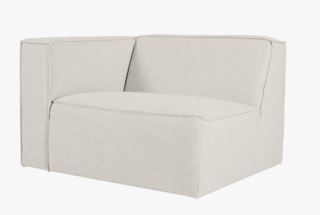 Forms & Objects Isa Modulsofa 1,5 Seter M/armlene Venstre Natur 110x93x73 cm