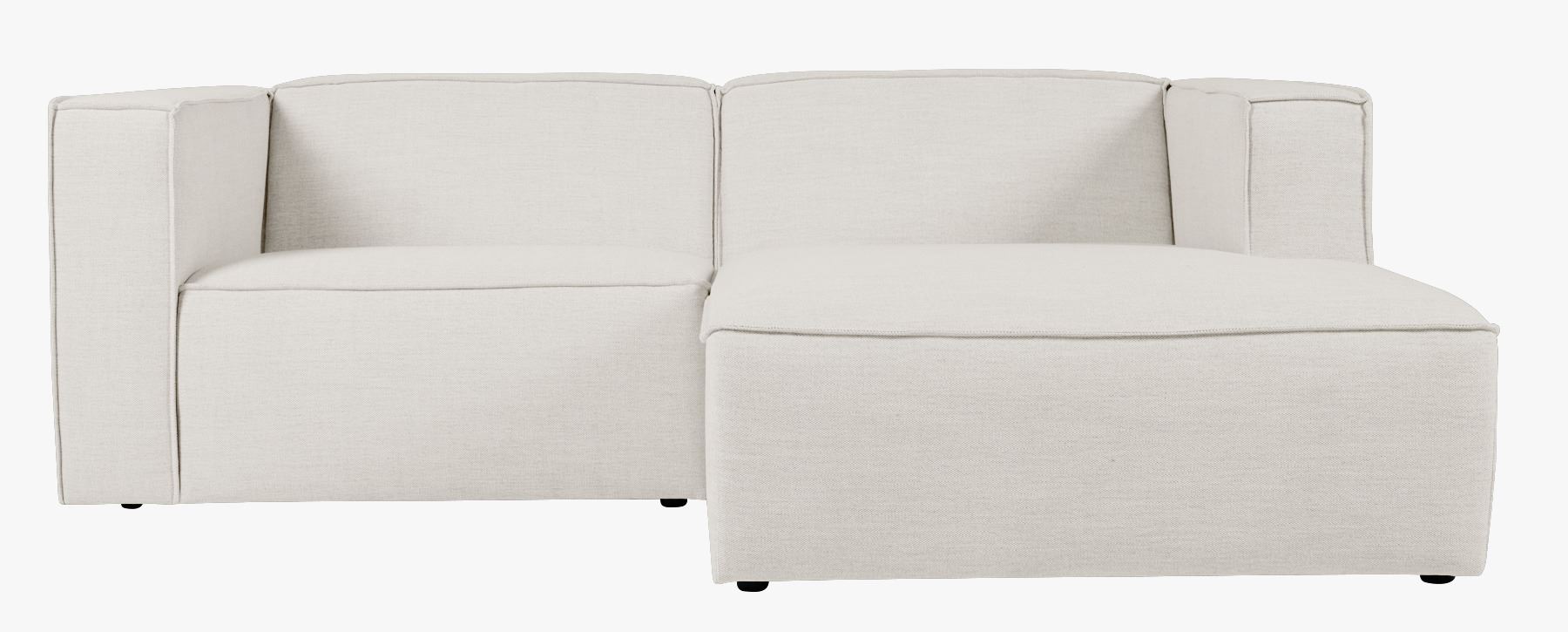 2 deler m/sjeselong høyre natur - 224x154x73 cm natur - 1