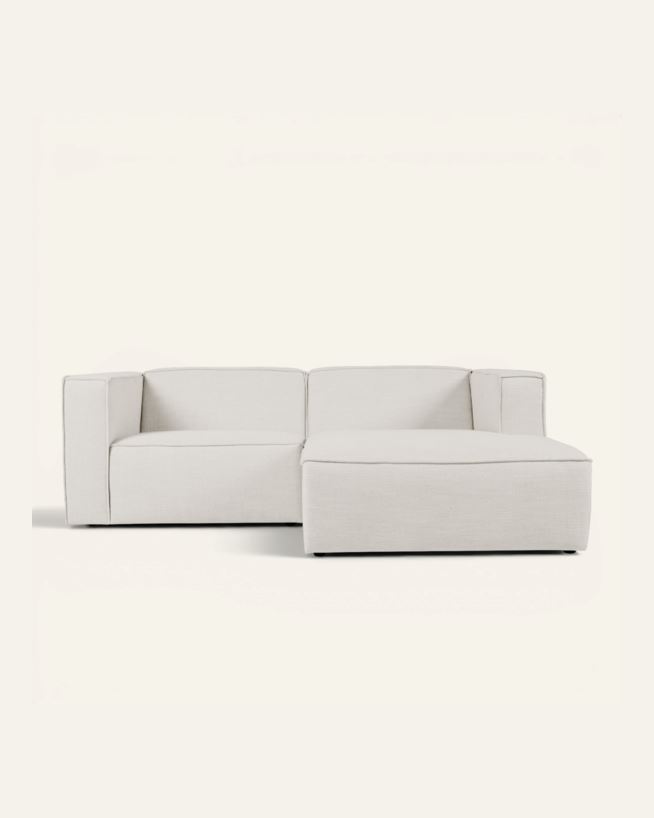 Modulsofa 2 deler sjeselong høyre natur - 224x154x73 cm natur - 1