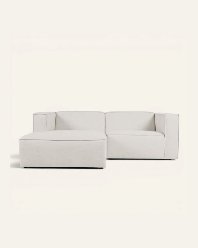 Modulsofa 2 deler sjeselong venstre natur - 224x154x73 cm natur - 1