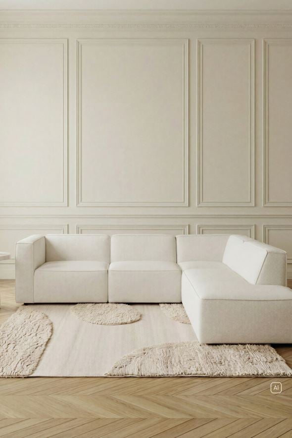Modulsofa 4 deler åpen ende høyre natur - 2