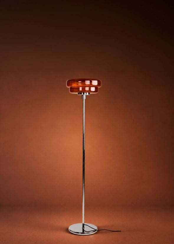 Gulvlampe mørk rød - 2
