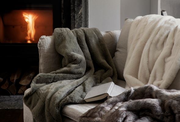 Pelspledd olivengrønn - 2