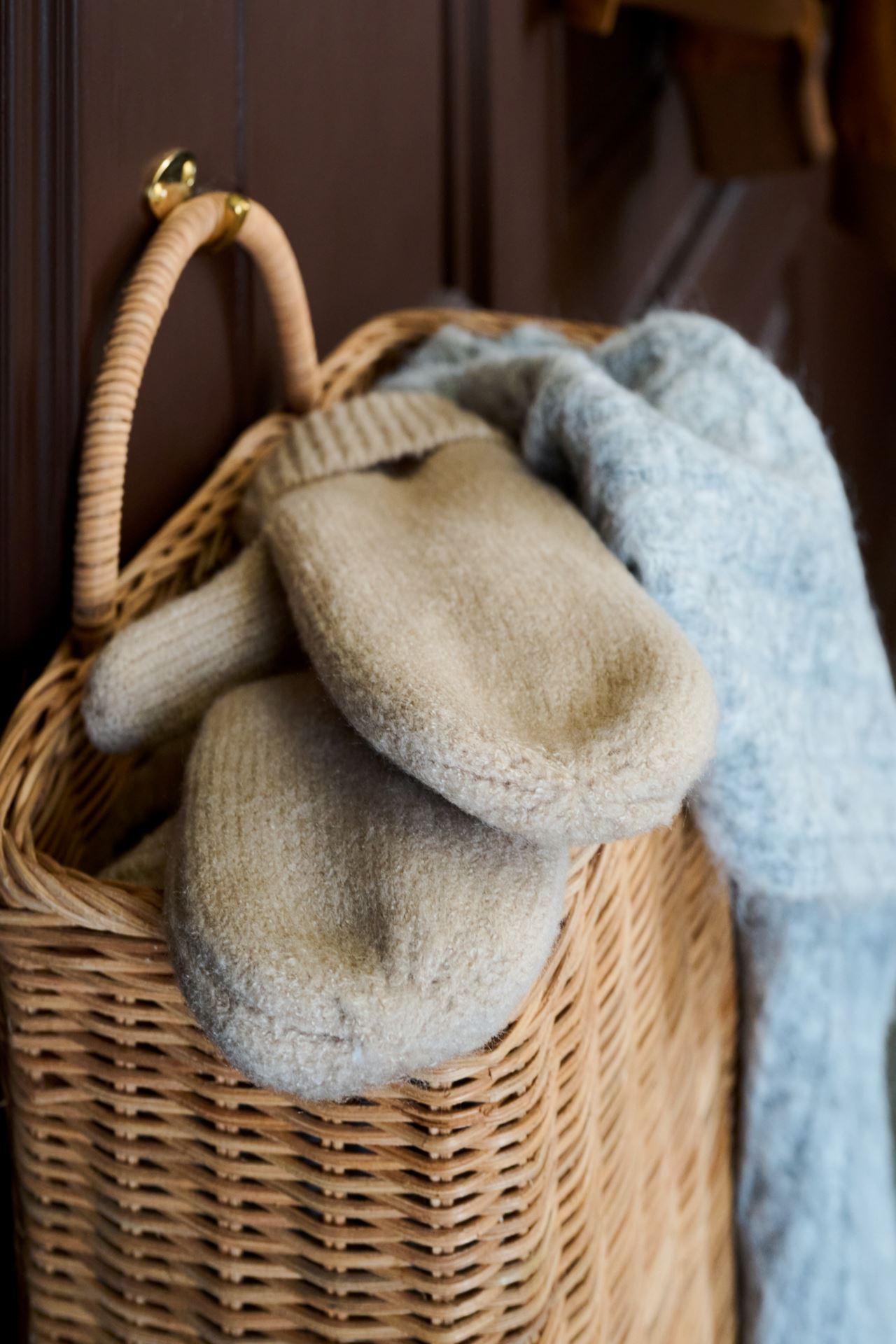 Strikket skjerf lys grå - 3