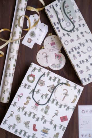 Kid Christmas Feel Merkelapp 12stk Offwhite ø8 cm