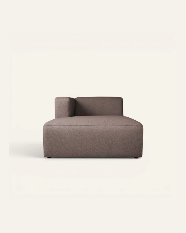 Modul sjeselong venstre brun - 154x114x73 cm brun - 1