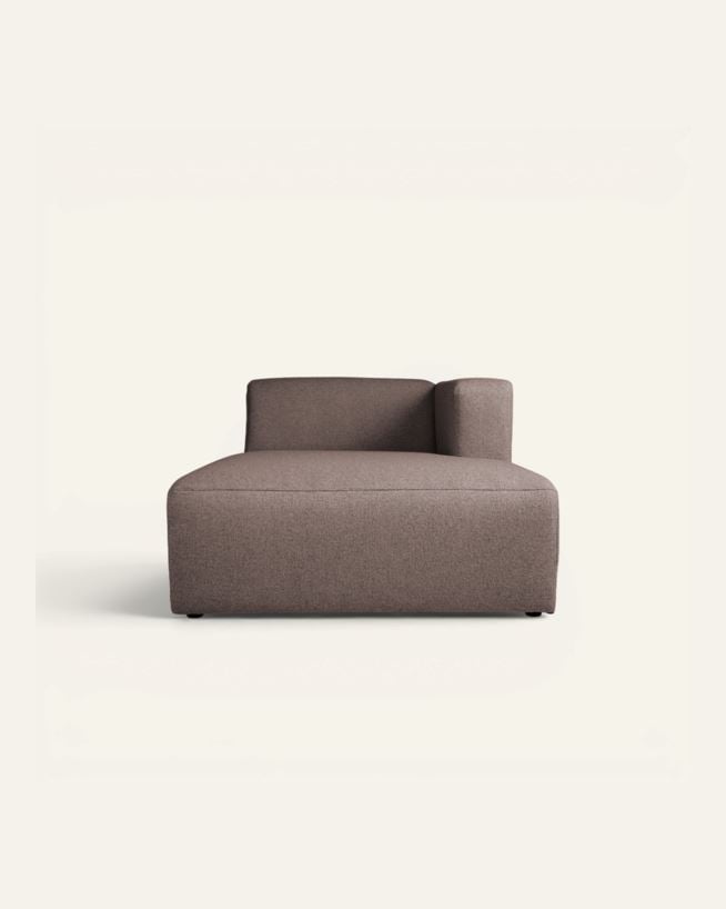 Modul sjeselong høyre brun - 154x114x73 cm brun - 1