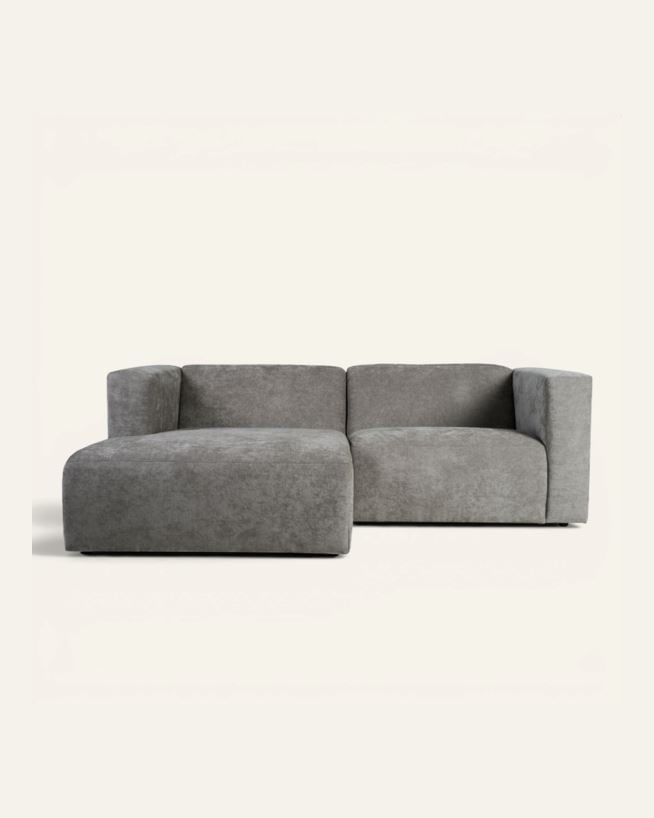 Modulsofa 2 deler sjeselong venstre grå - 224x154x73 cm grå - 1