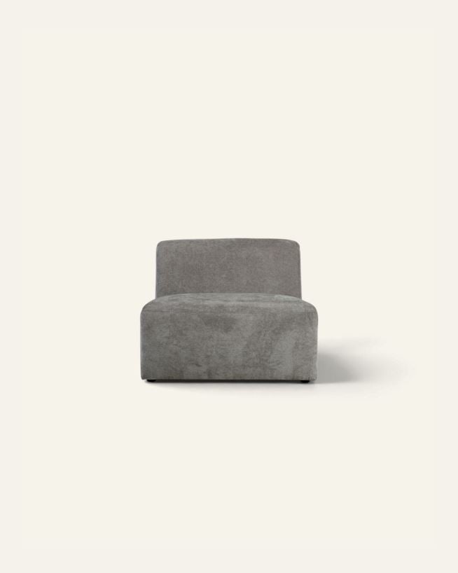 Modul 1,5 seter uten armlene grå - 90x93x73 cm grå - 1